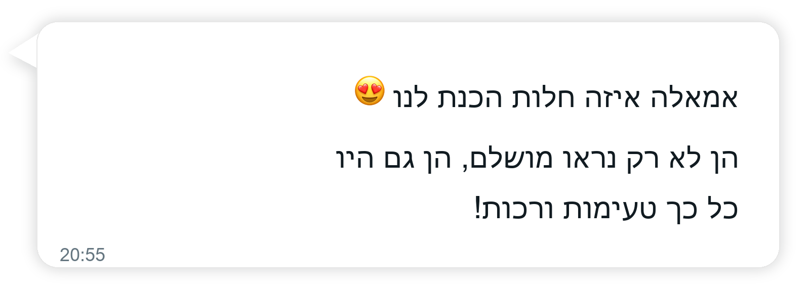 המלצת לקוח